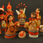 Colorful Clay Nativity