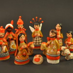 Colorful Clay Nativity