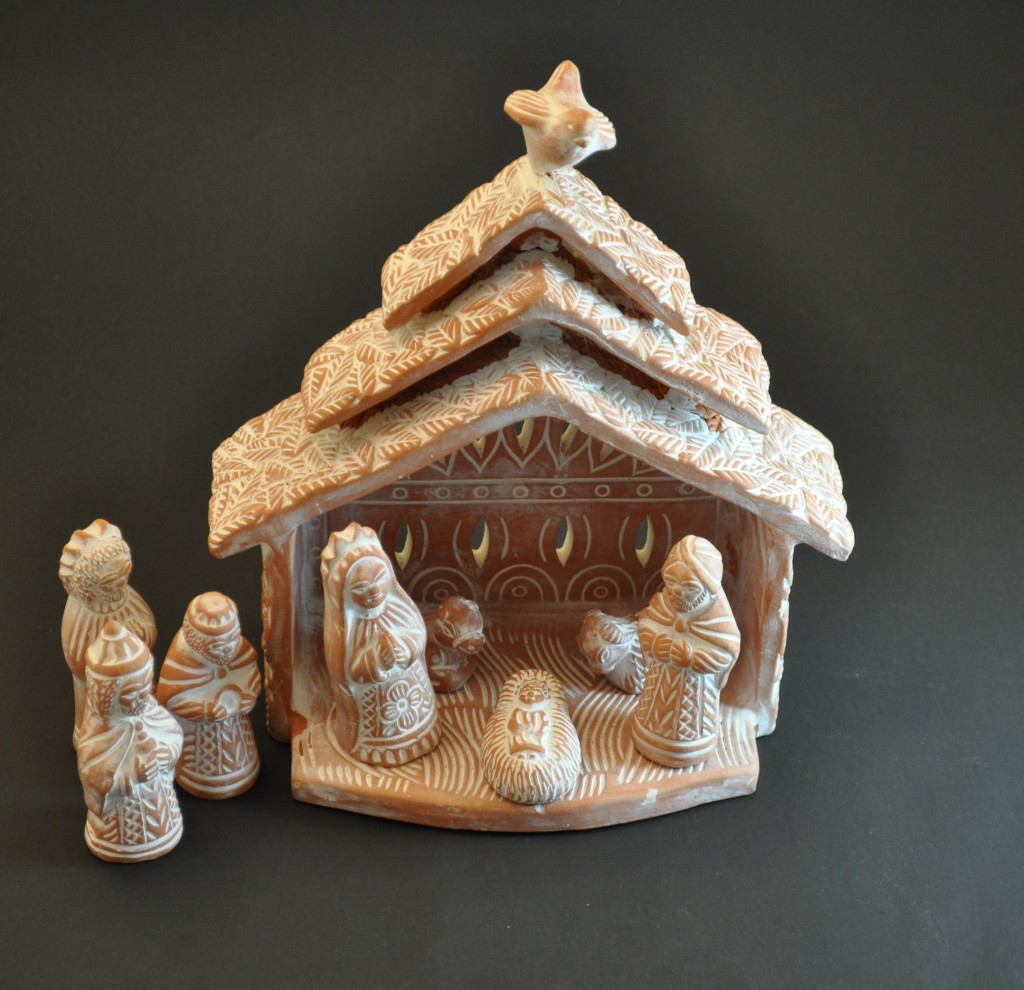 Whitewashed Terra Cotta Nativity InterNativities