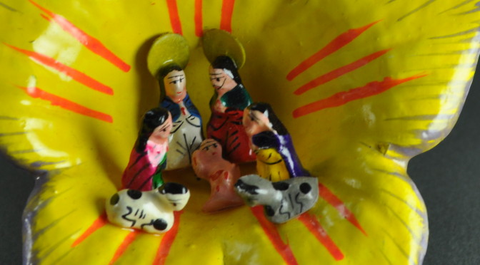 Nativity in a Flower