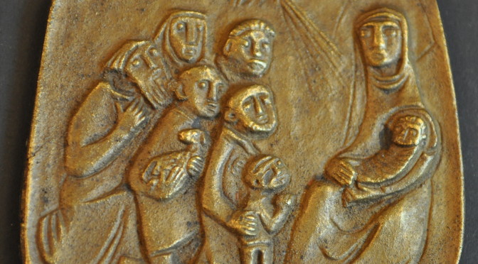 Bronze Adoration Relief