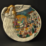 Painted Nativity Plate