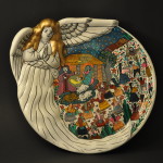 Painted Nativity Plate