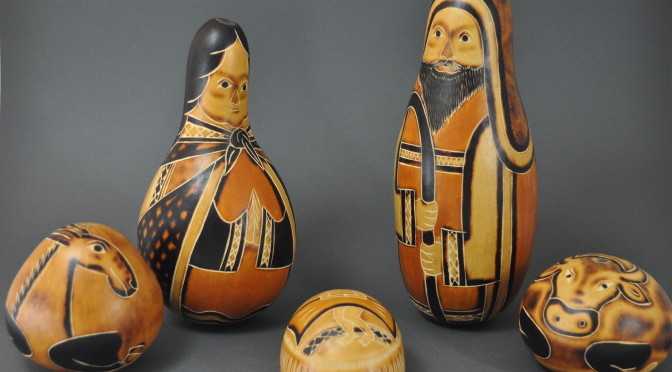 Large Gourd Nativity